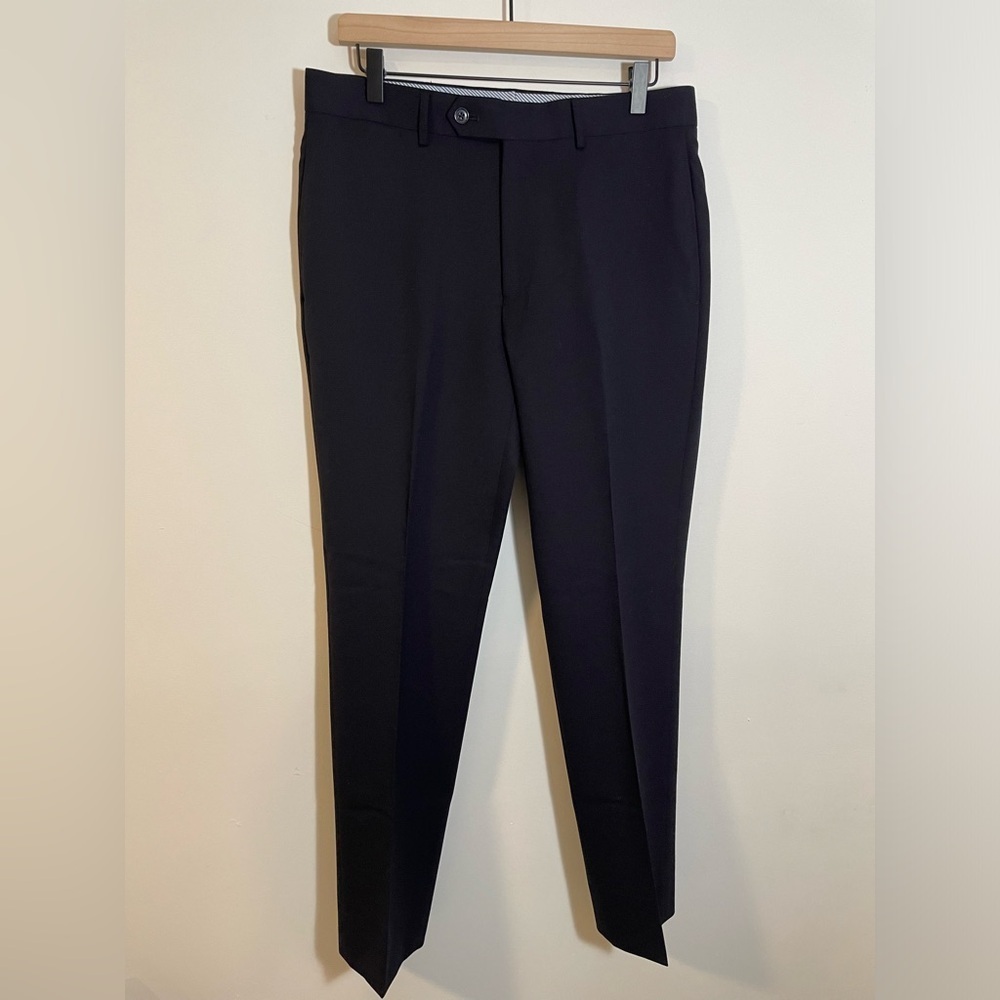 Tommy Hilfiger 100% Wool Suit, Jacket Size 36R Pants Size 30R Black EUC - Picture 8 of 16